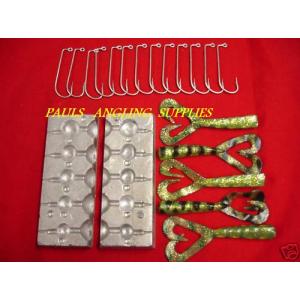 5 in 1 Ball Jig Head Mould + Hooks Tails